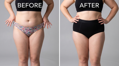 Before and After - Regular Underwear vs Huggd