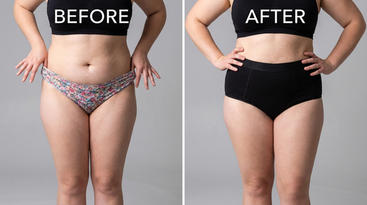 Before and After - Regular Underwear vs Huggd