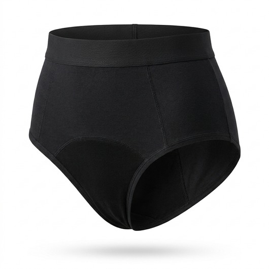 Huggd High-Waisted Brief - Product Shot Black